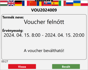 Voucher ellenőrzés - beváltható